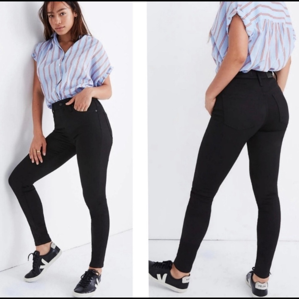 Madewell Curvy High-Rise Skinny jeans black